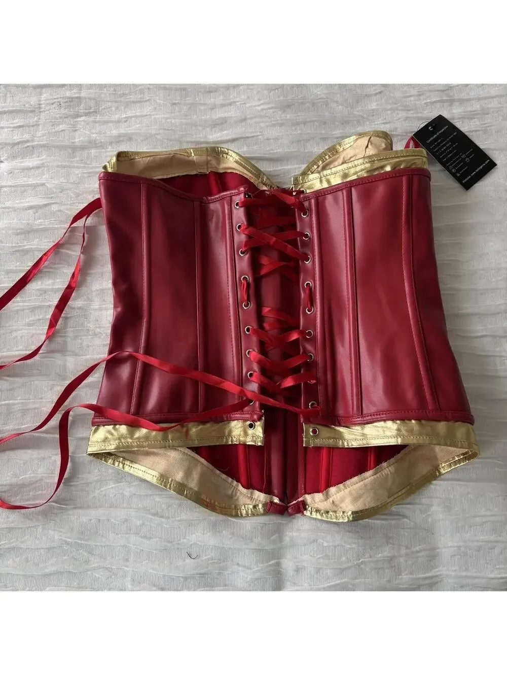 Women's Multi and Red Corset
